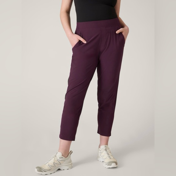 Athleta Brooklyn Ankle Pant // Spiced Cabernet - Picture 5 of 7